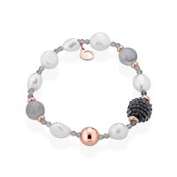 Bracciale Lelune Donna LELUNE GLAMOUR in Argento Perla LGBR545.2